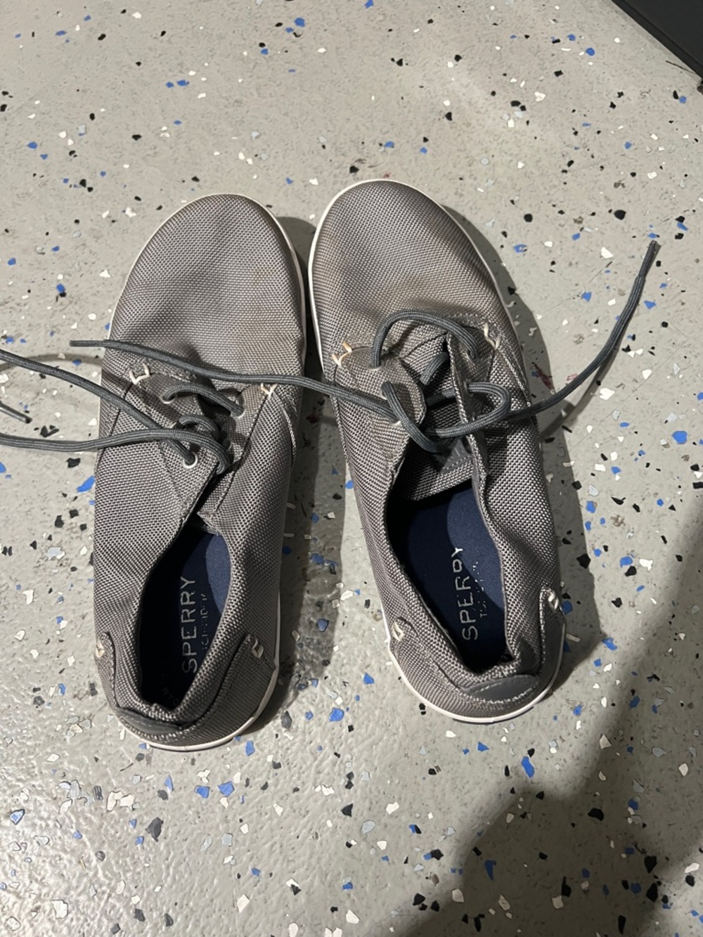 Sperry Men's Gray Mesh Boat Shoes